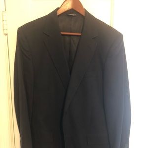 Dolce & Gabbana black silk sport coat. Slim fit like a 40 L. Center back vent.